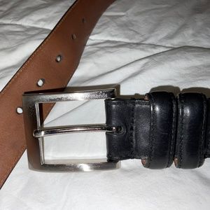 Allen Edmonds Black Leather Dress Belt, Size 36